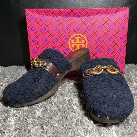 NIB Tory Burch Jessa Shearling Clog - Picture 5 of 11